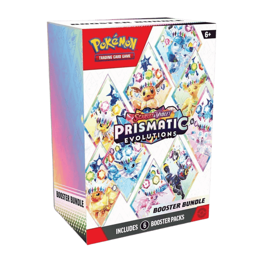 Pokémon TCG: Scarlet & Violet-Prismatic Evolutions Booster Bundle (6 Packs)