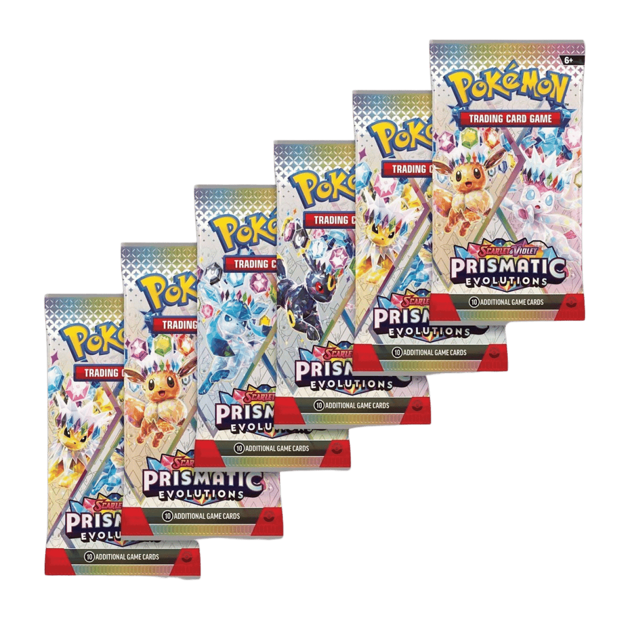 Pokémon TCG: Scarlet & Violet-Prismatic Evolutions Booster Bundle (6 Packs)